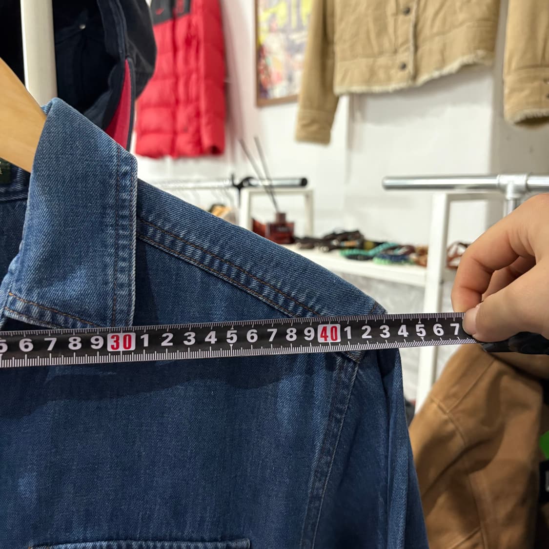 japan빈티지 롱 셔츠 드레스 상품이미지7