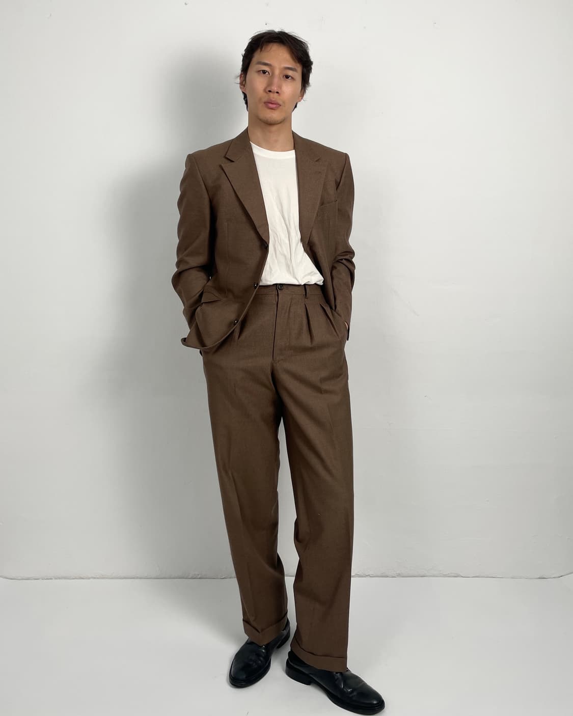 Vintage brown suit Set up  상품이미지9