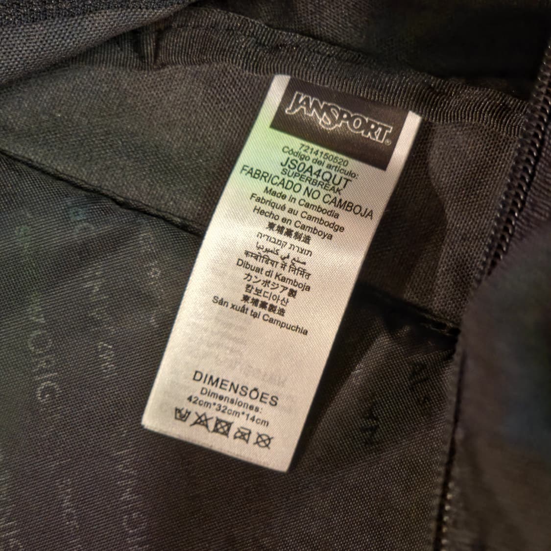 잔스포츠 블랙 백팩 가방 상품이미지9