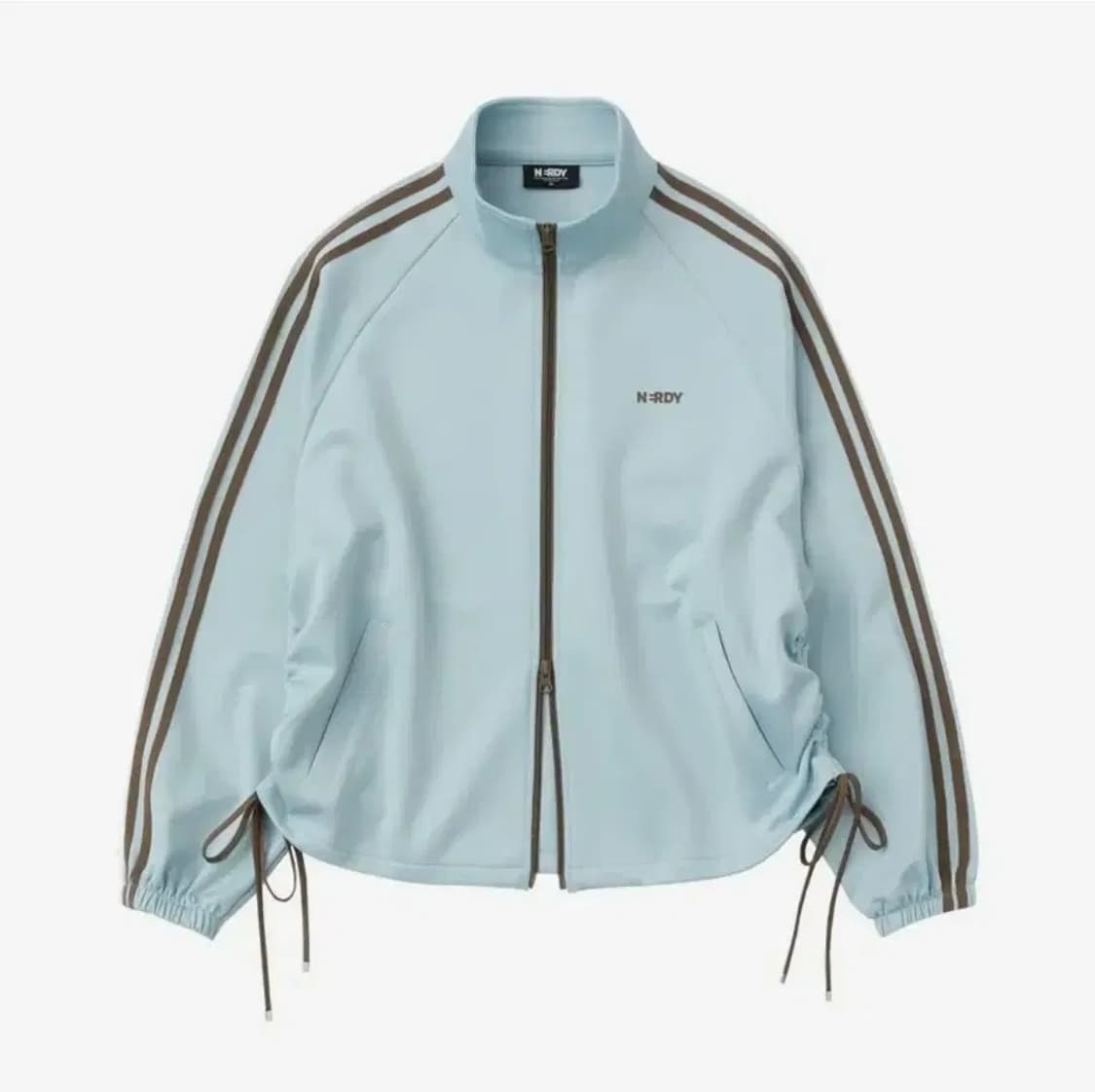 새상품) 널디 우먼스 리본 트랙 탑 쇼츠(25SS) 라이트블루 셋업 일괄 상품이미지1