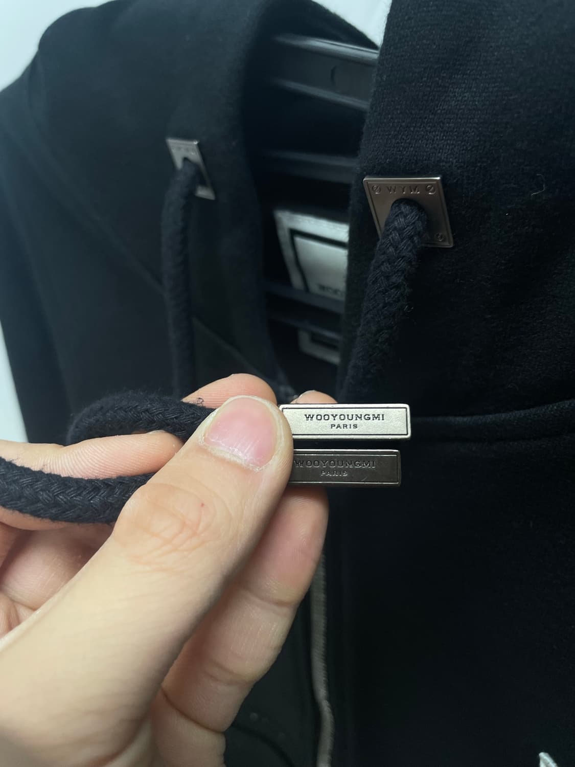 [N/택구성] 우영미 백로고 후드집업 블랙 [44] 상품이미지3