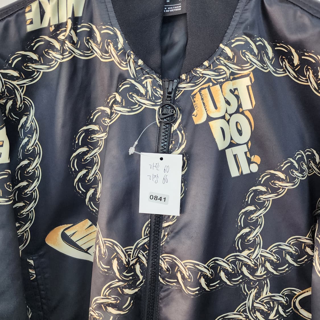 나이키 체인 블랙 봄버 자켓 상품이미지6