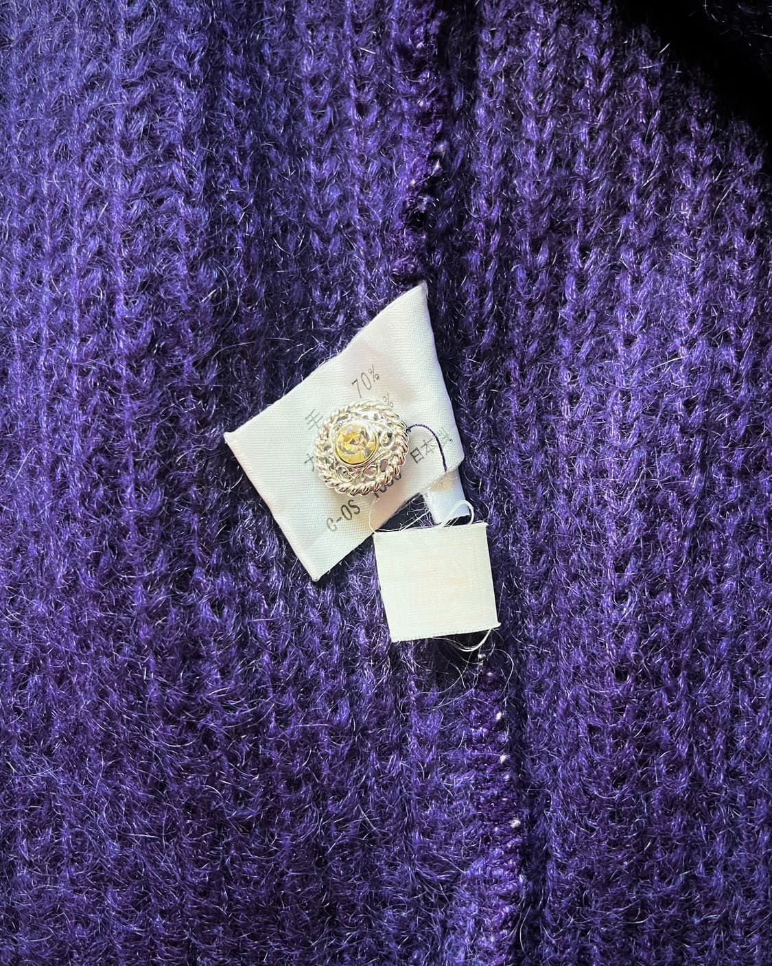 1980-90s Chamois Gothic Cross Cardign 상품이미지9