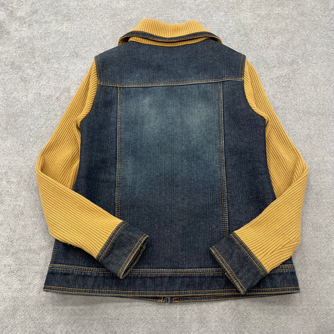 85 292513 스톰 데님 니트 배색 자켓 상품이미지4