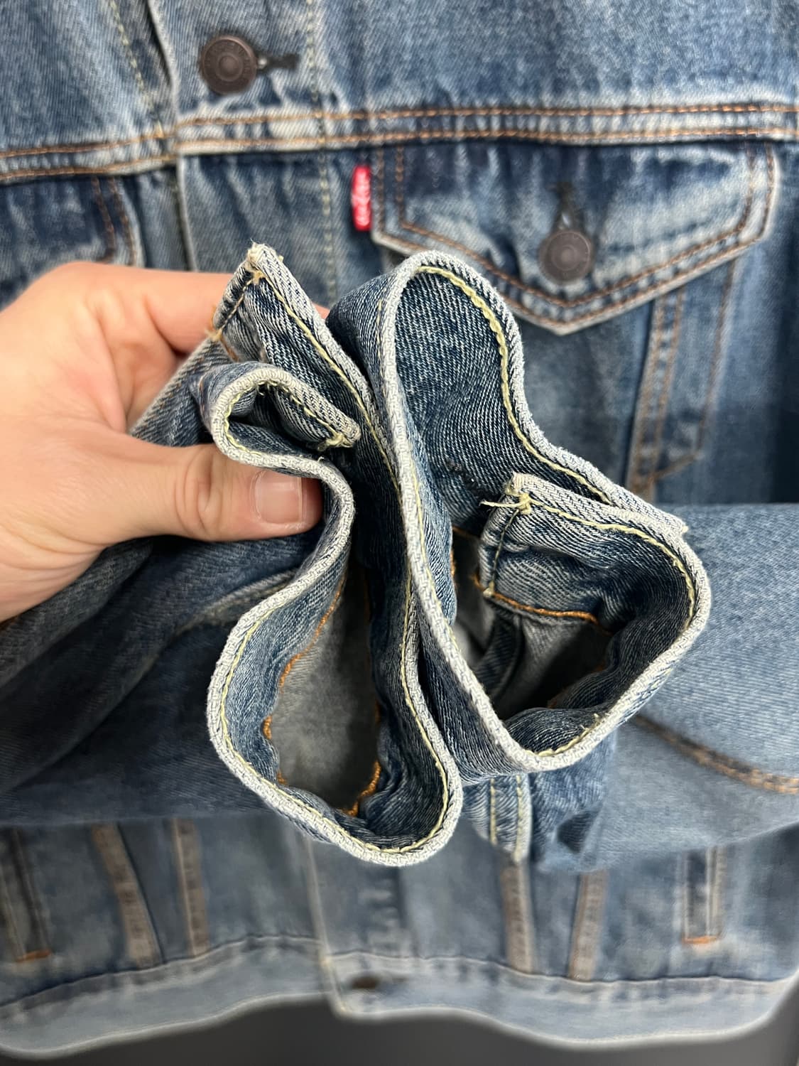 Levis 리바이스 3세대 72334 연청 트러커 데님 자켓 상품이미지4