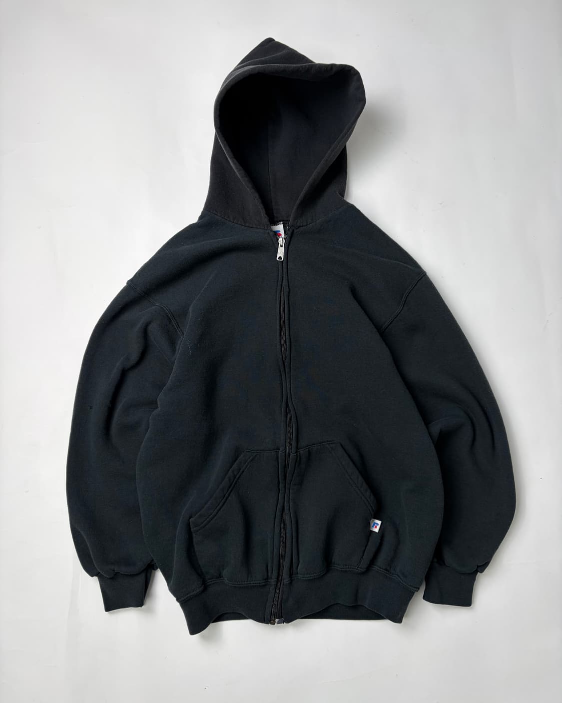 90s Russell Two Tone Zip Up Hoodie 상품이미지1