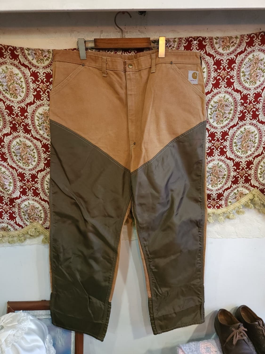 칼하트 80s 더블니 덕빕 헌팅팬츠  빅사이즈

 상품이미지1