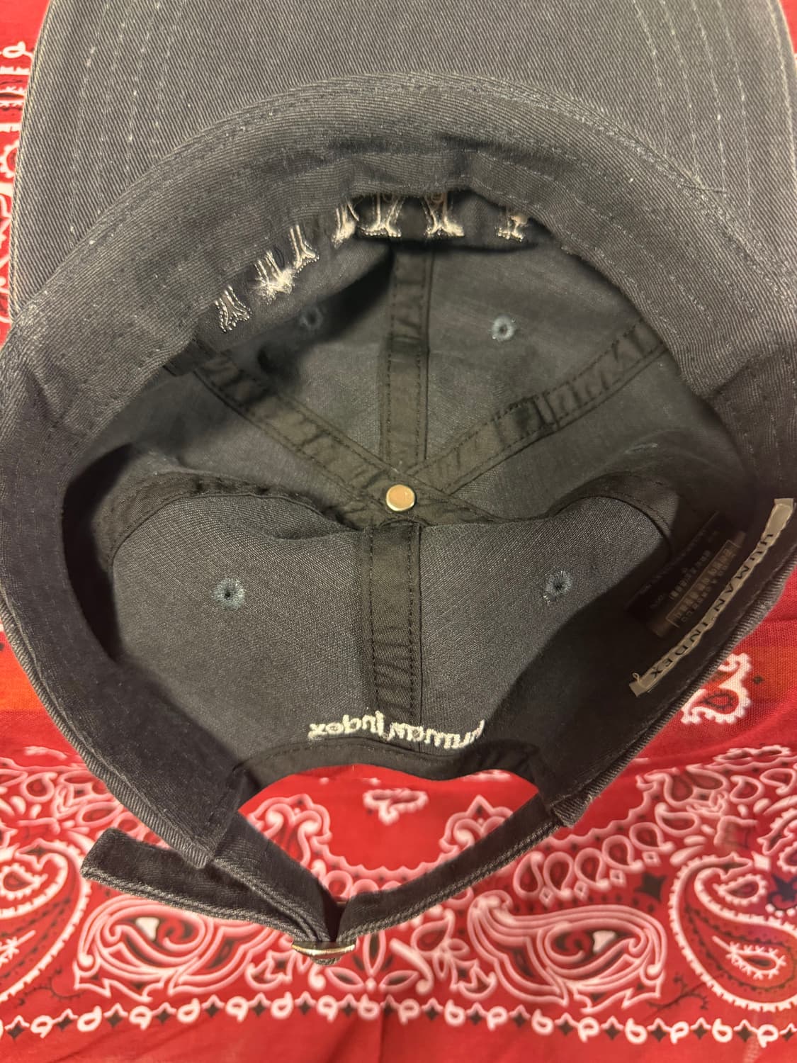 [남녀공용free]폴리테루 휴먼인덱스 볼캡 네이비 상품이미지4