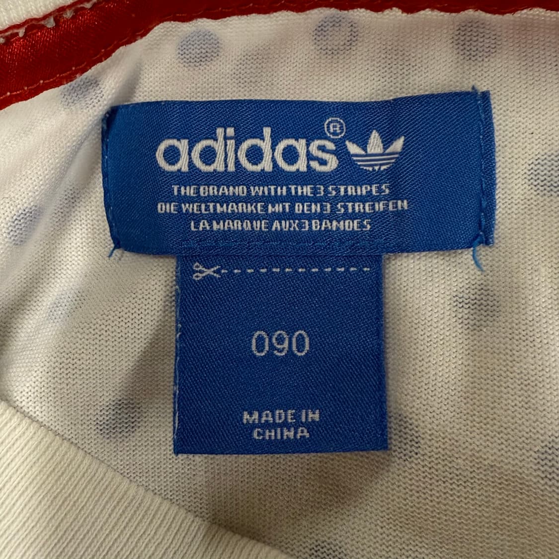 아디다스 흰파 화이트 도트 빅 파이어버드 로고 반팔 티 상품이미지5