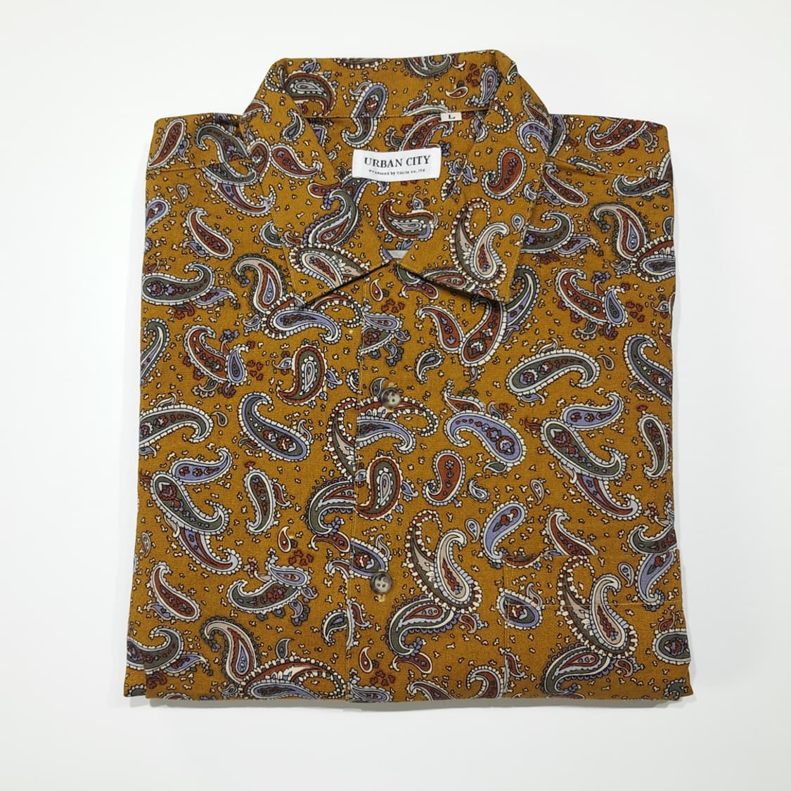 CL884 L 어반시티 90s 일본판 올드스쿨 페이즐리 셔츠 남방 상품이미지7