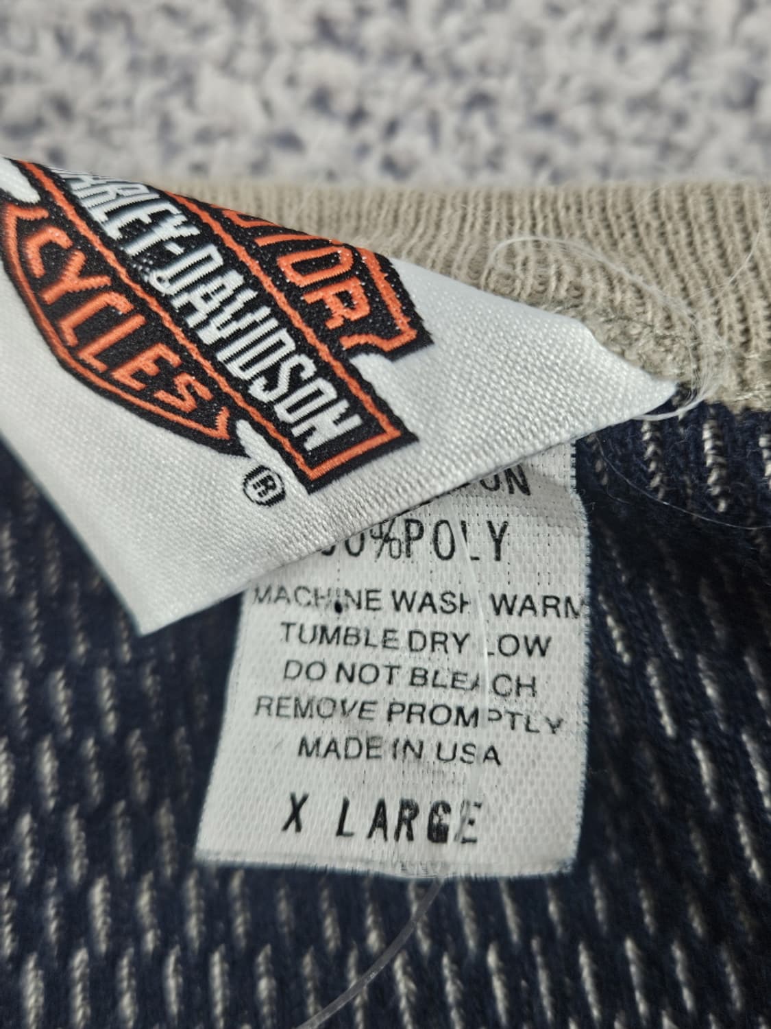 USA 할리데이비슨 롱슬리브 니트 맨투맨 ( XL ) / 10239 상품이미지9