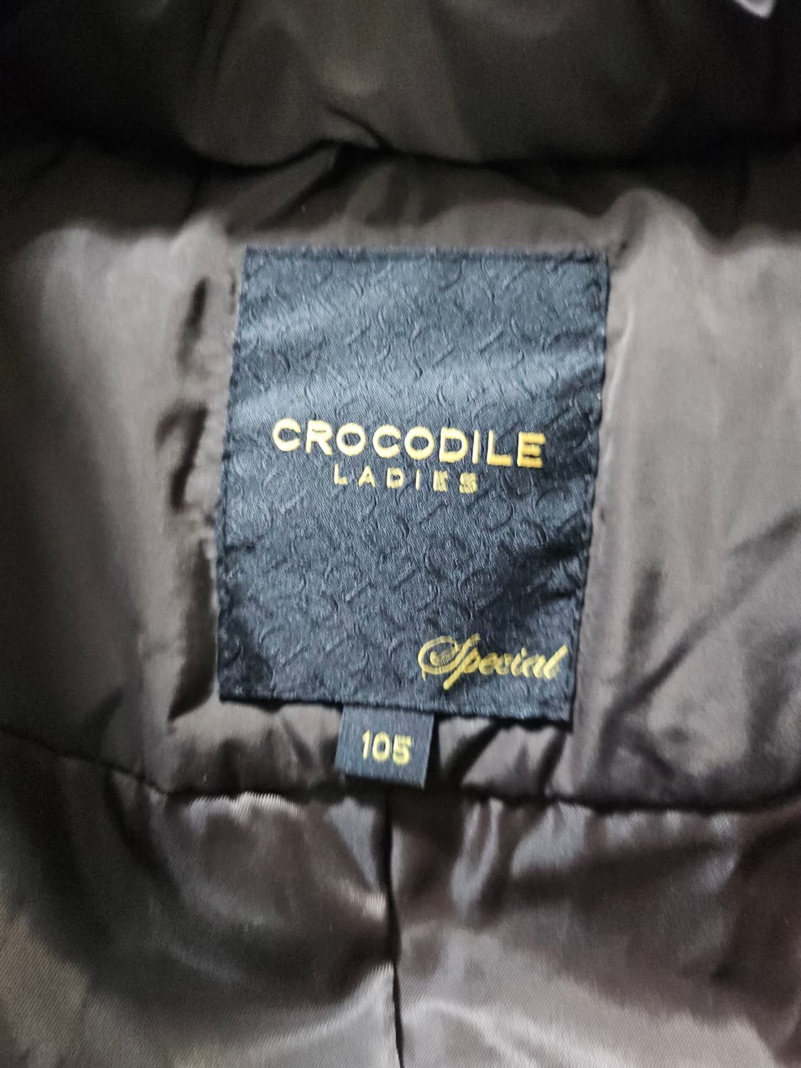 크로크다일 브라운 양가죽 패딩 105 하자0 상품이미지8