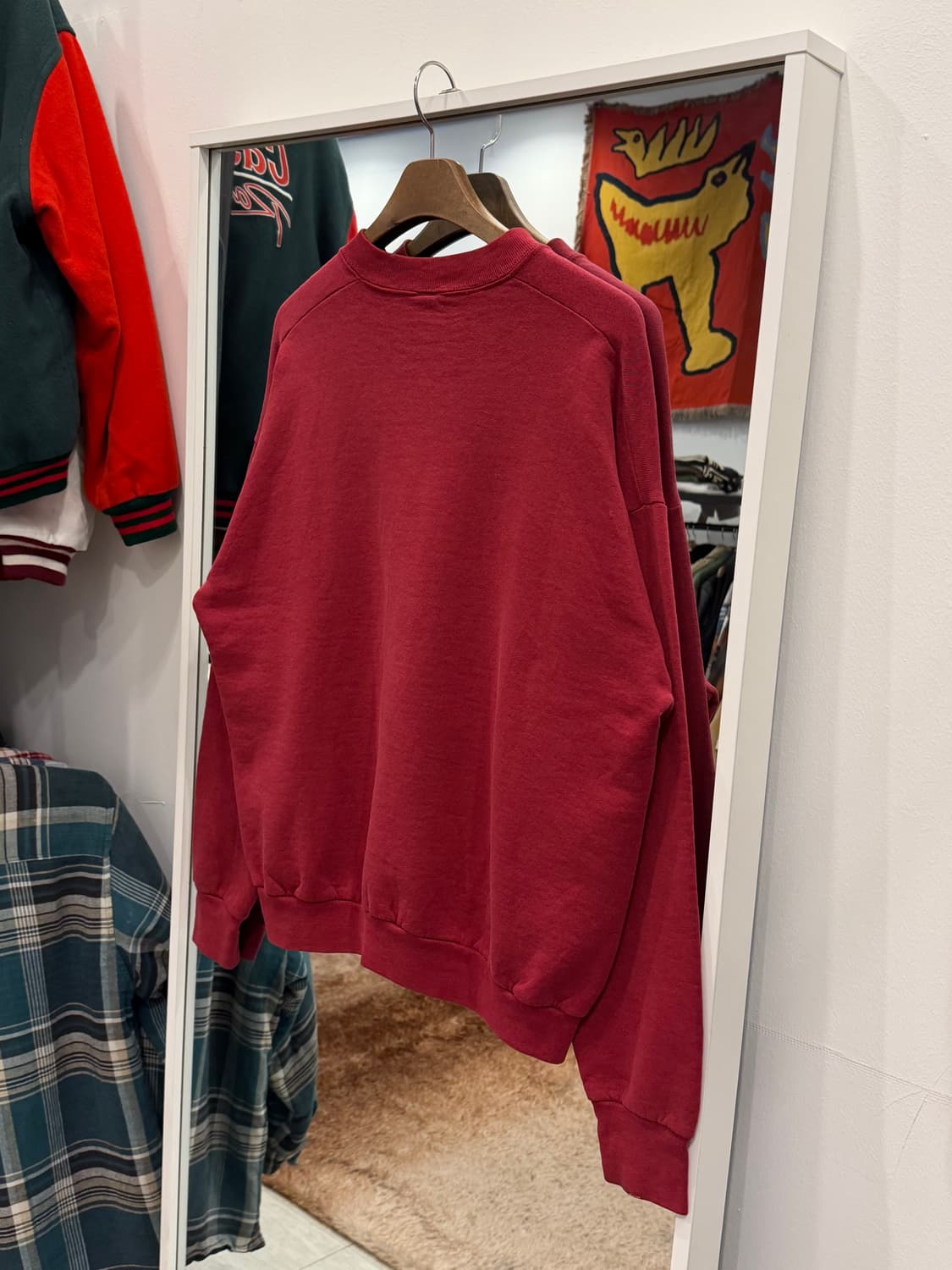 80s Fruit of the loom 빈티지 플레인 스웻셔츠 (USA) 상품이미지4