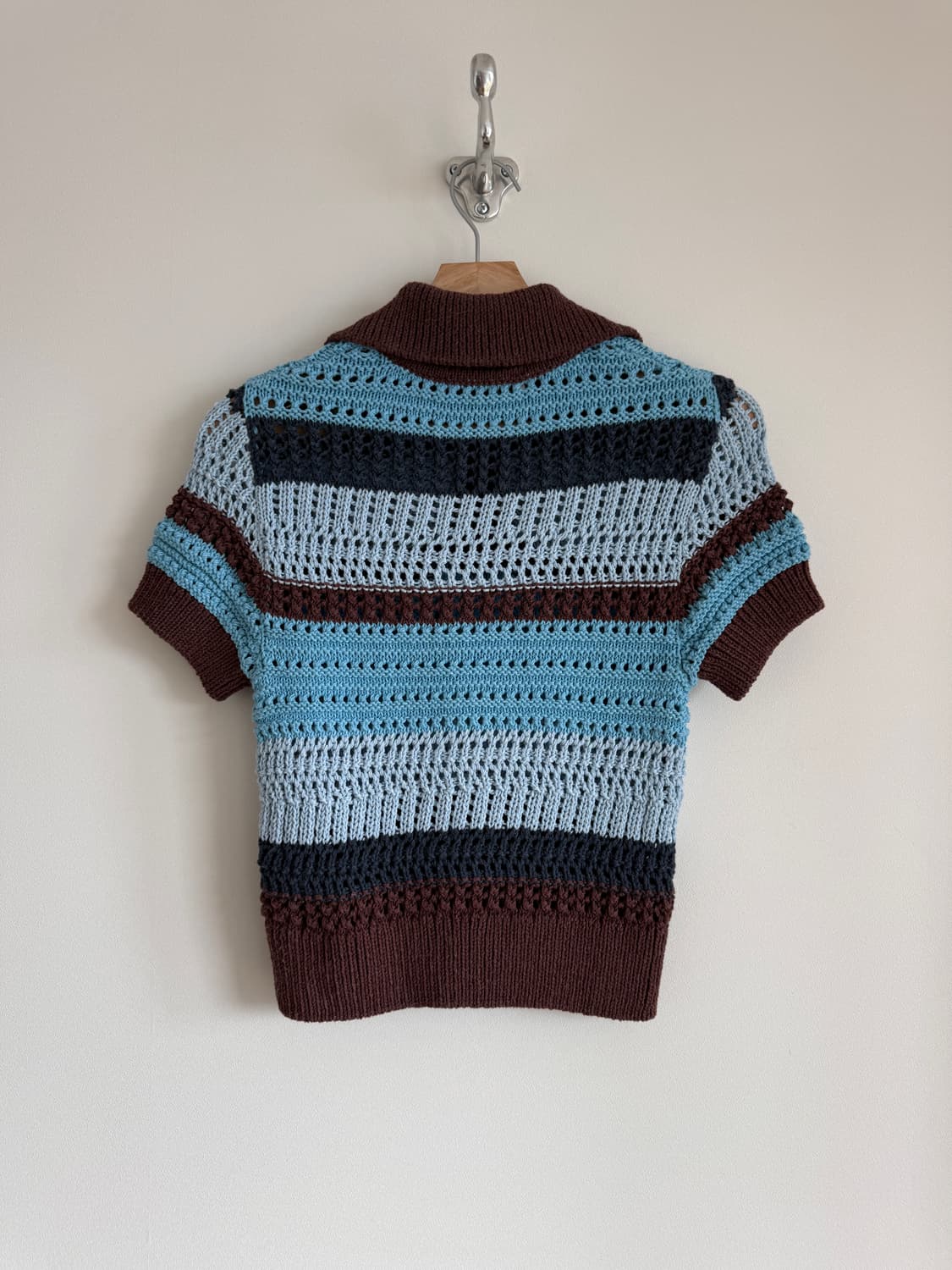 자라(ZARA) 카라 니트탑(자개단추) 상품이미지3