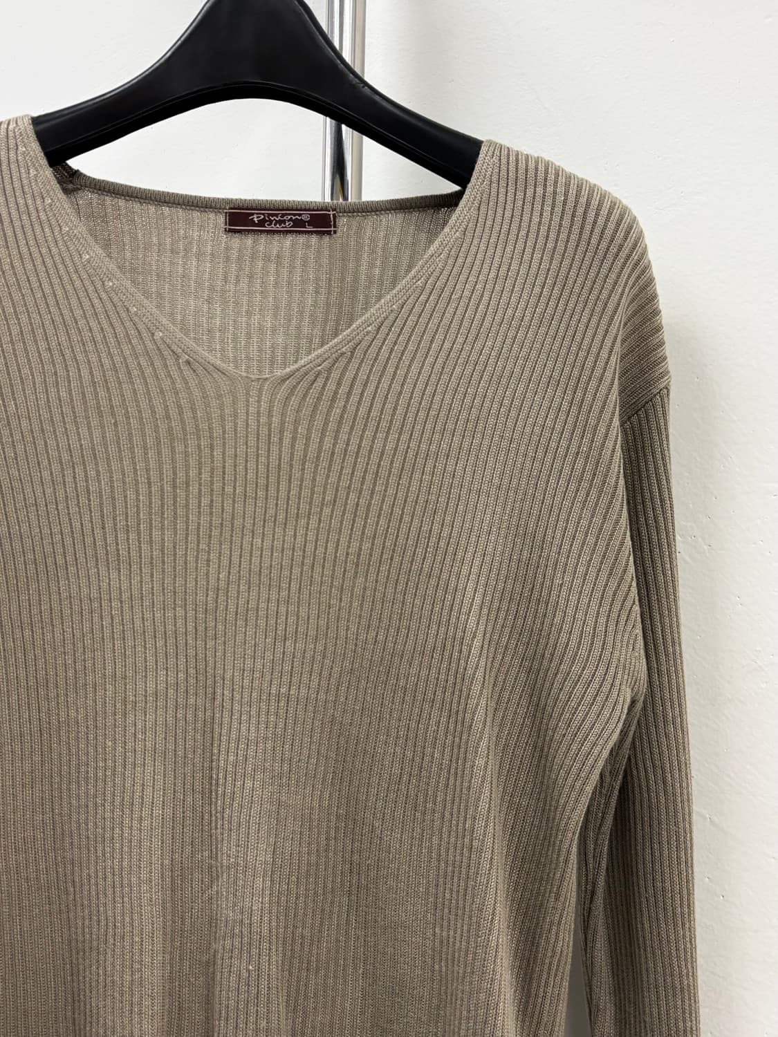 빈티지 카키 골지 롱슬리브 상품이미지7