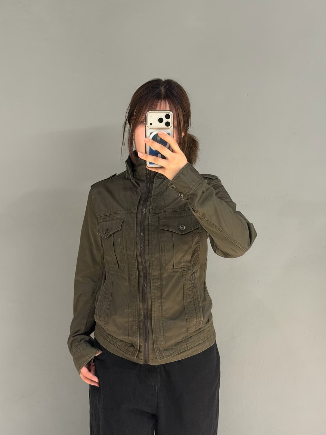 high-neck pocket detail jacket 상품이미지3