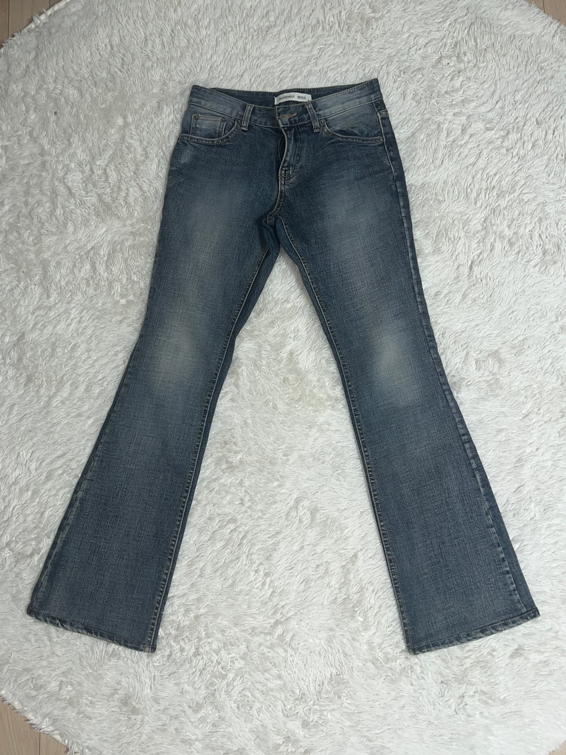 보헤미안서울 부츠컷 팬츠 블루 21ver s사이즈 상품이미지1