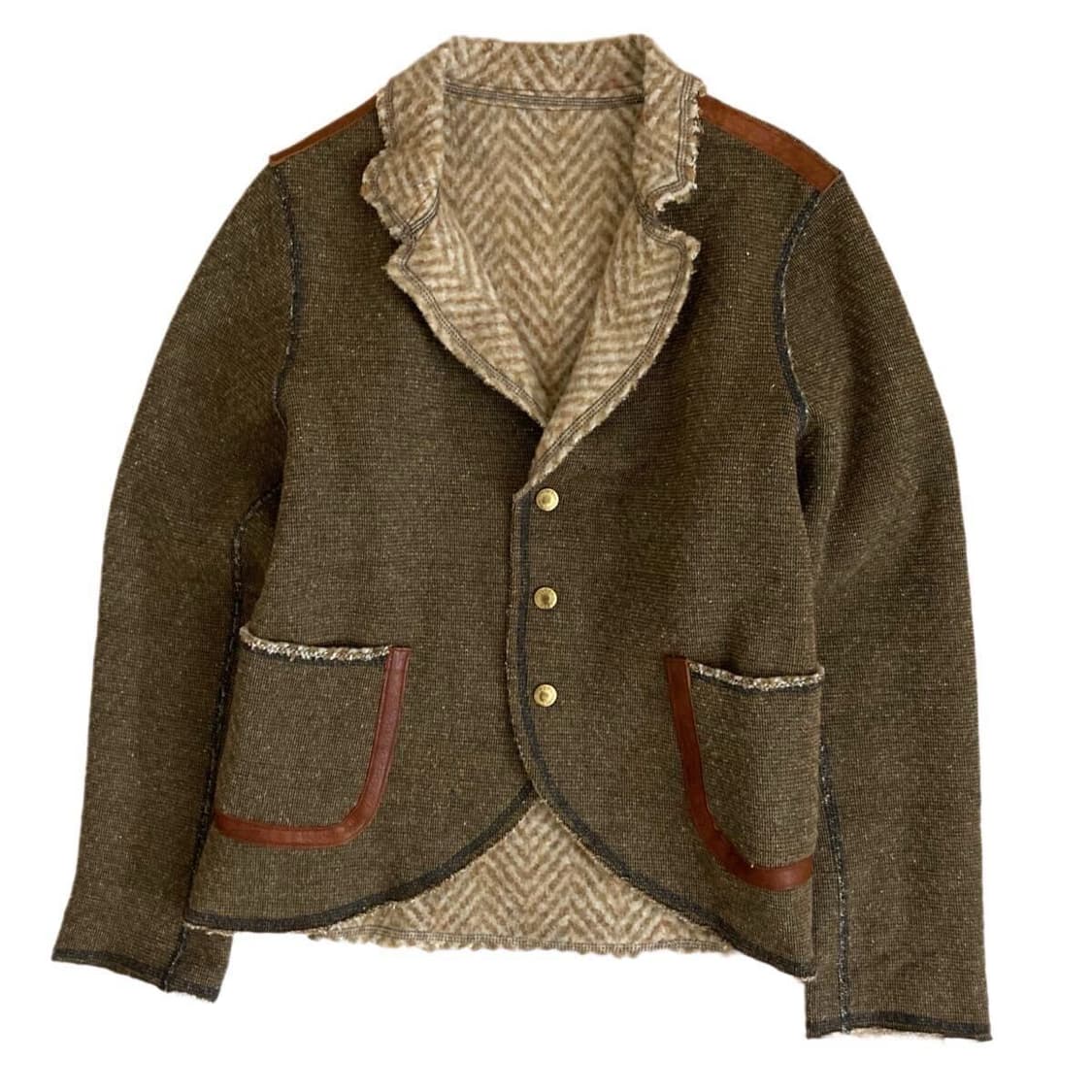 캐피탈 헤링본 유즈드가공 자켓 레이디스 상품이미지1