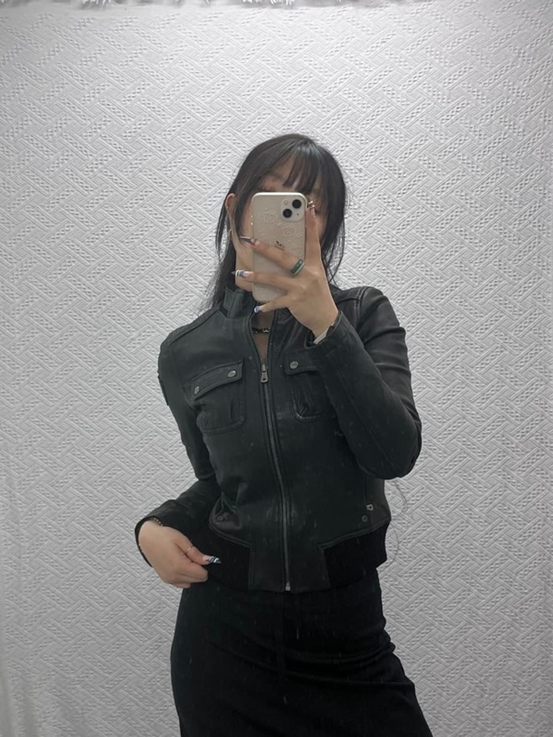 EXR 스트릿 락시크 슬림핏 바이커 라이더 가죽자켓 95 C07773 상품이미지2