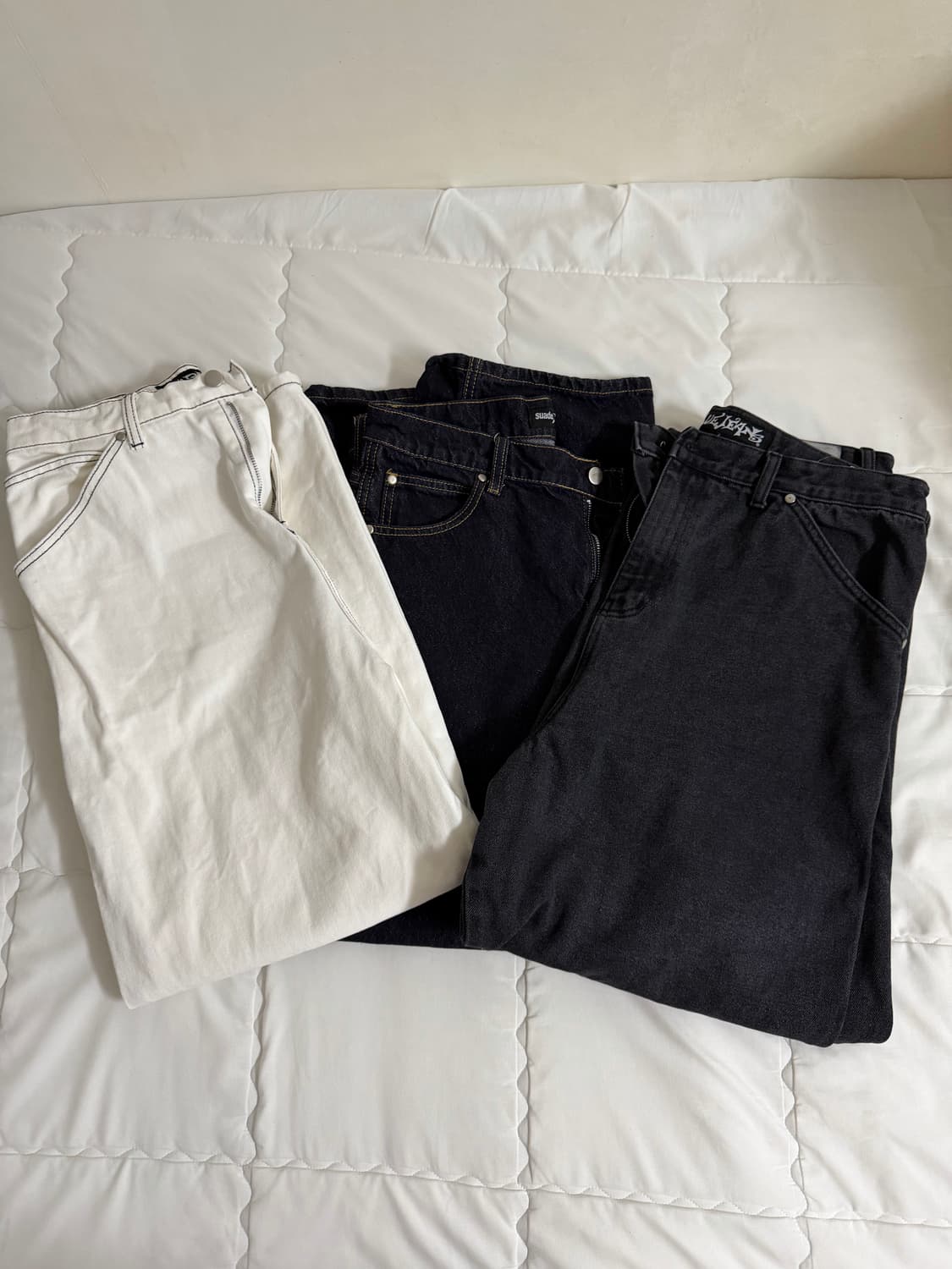 스웨이드 바지 상품이미지1