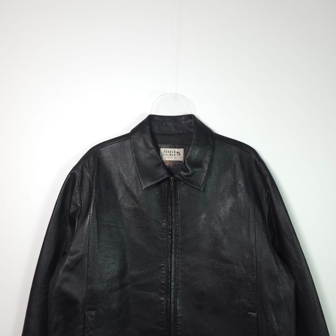 ARNOLD PALMER 빈티지 블랙 가죽 자켓 100 상품이미지3