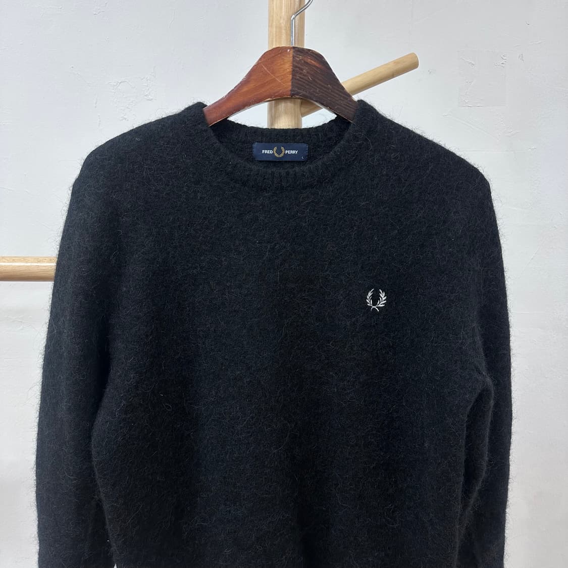 프레드페리 울 알파카 라운드 니트 스웨터 L사이즈 J29 상품이미지2