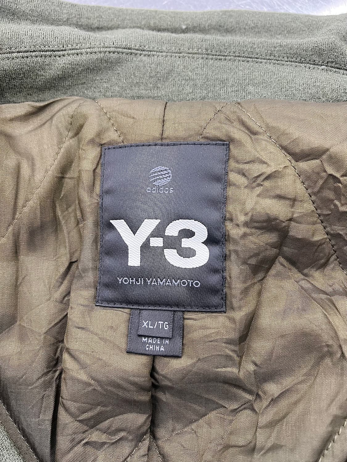 Y-3 스위칭 카키 믹스 하이브리드 블레이저 바시티 울 자켓 상품이미지7