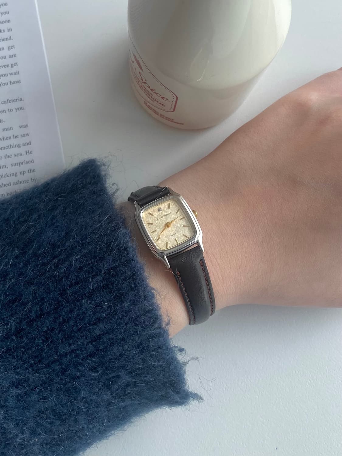 LUCIANO FORNERIS 루치아노 포르네리스 샴페인 골드 스퀘어쿼츠 상품이미지6