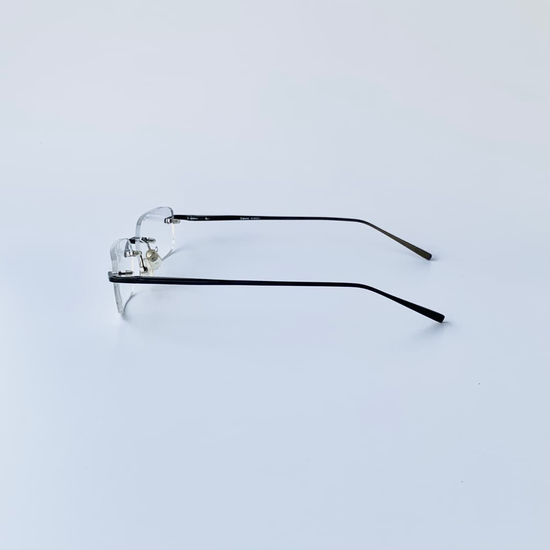 801 데드스탁 픽키 블랙 무테 사각 스퀘어 경량 빈티지안경 상품이미지5