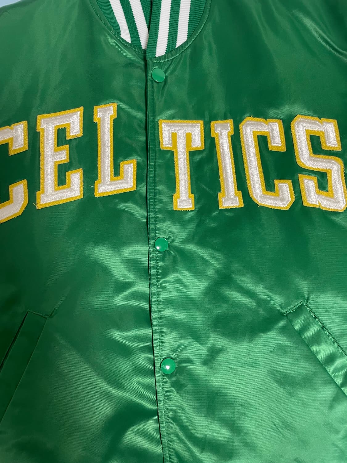 빈티지 90s 스타터xNBA 보스턴 셀틱스 바시티 자켓(m) 상품이미지2