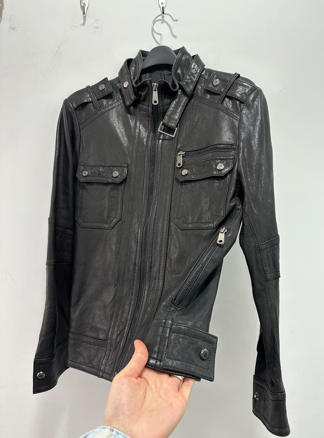 Sieg sheepskin leather jacket 상품이미지7
