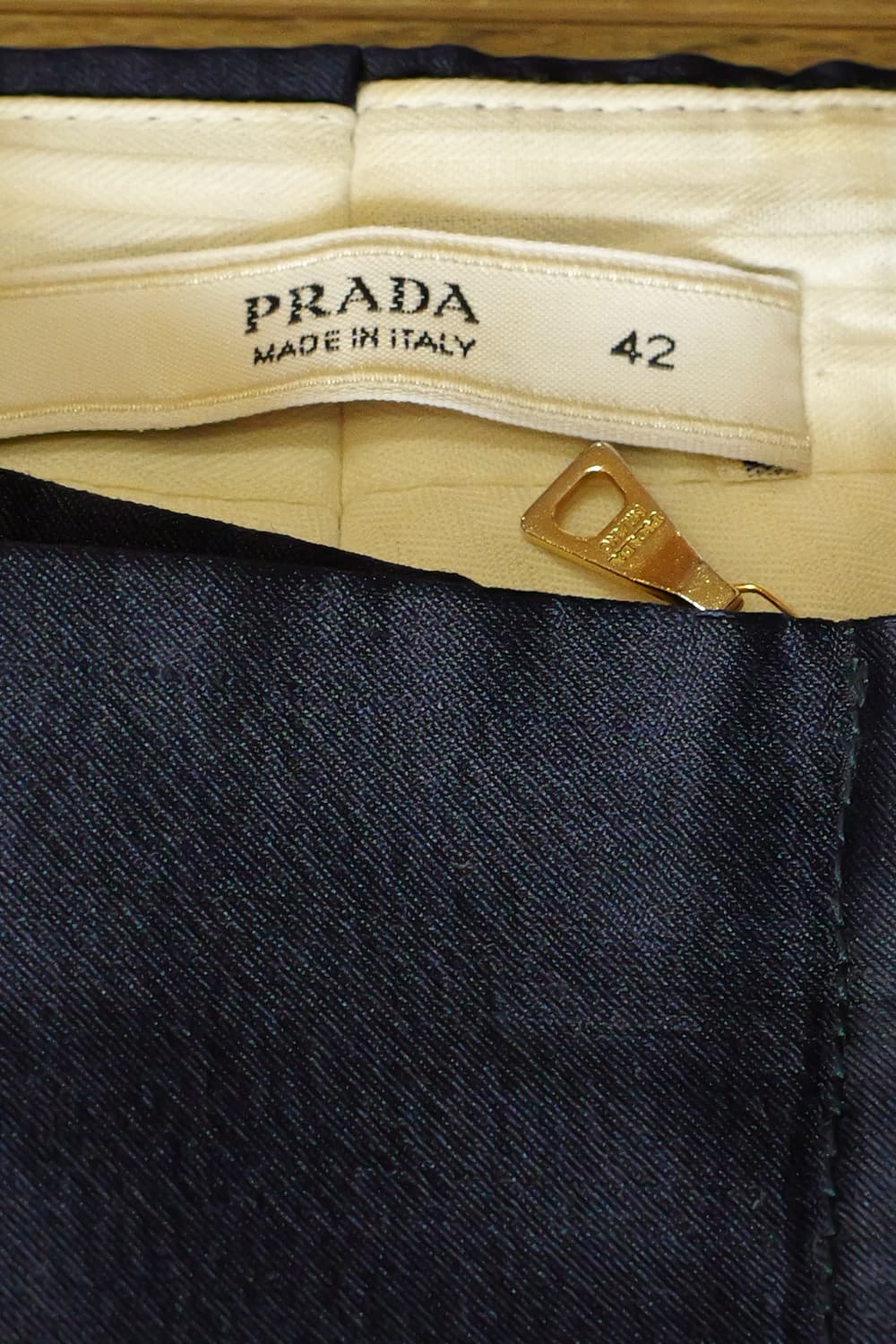프라다 정품 네이비 본딩 트라우저 42 상품이미지6