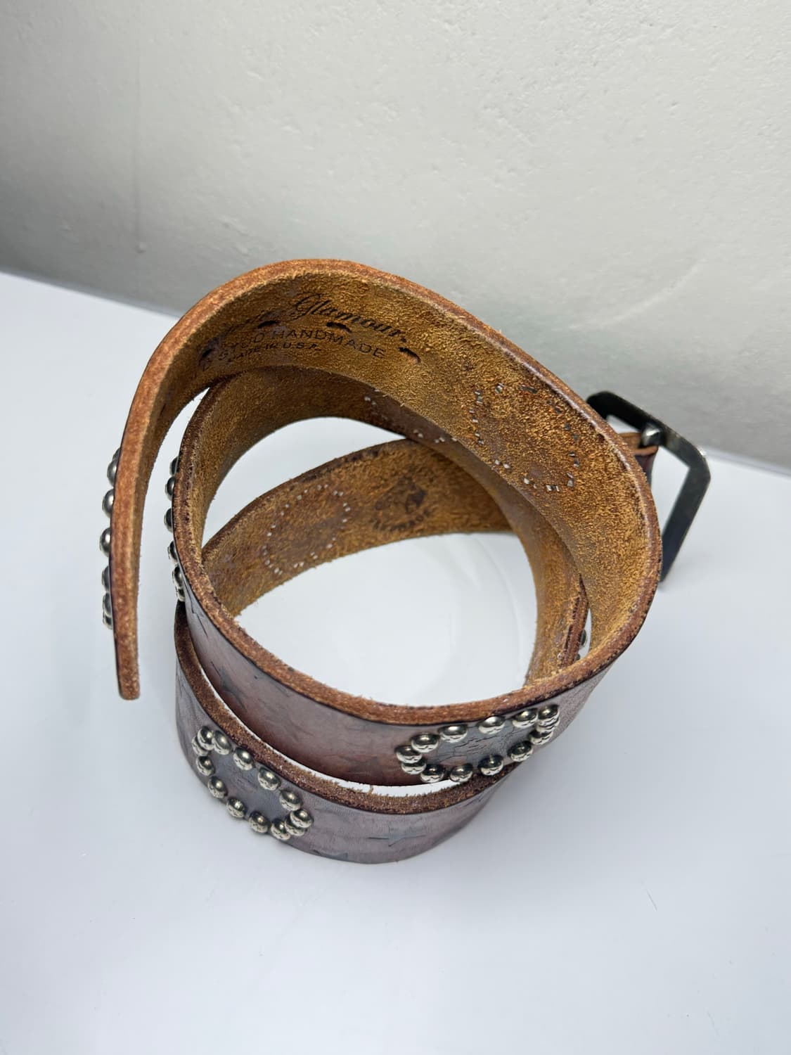 히스테릭 글래머 아카이브 스터드 히스걸과 무수한 별들 가죽 벨트 상품이미지4