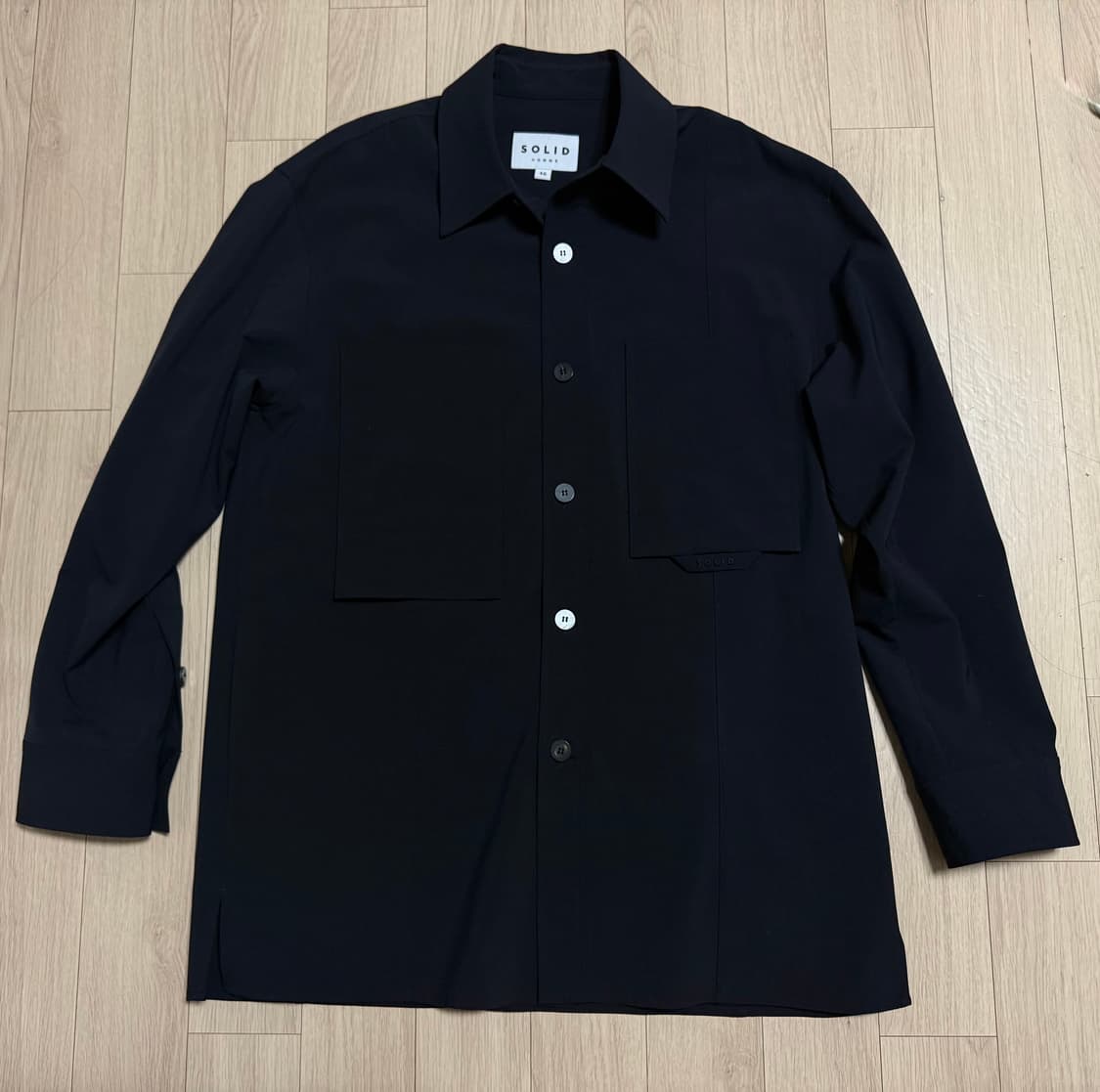 솔리드옴므(Solid Homme) 포켓 로고 자수 셔켓 46 상품이미지2