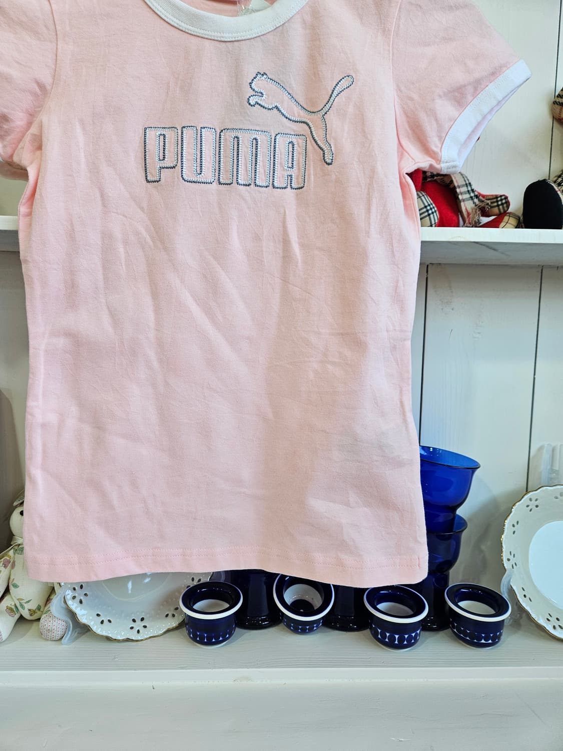 PUMA푸마 딸기우유 슬림핏 반팔티 상품이미지3