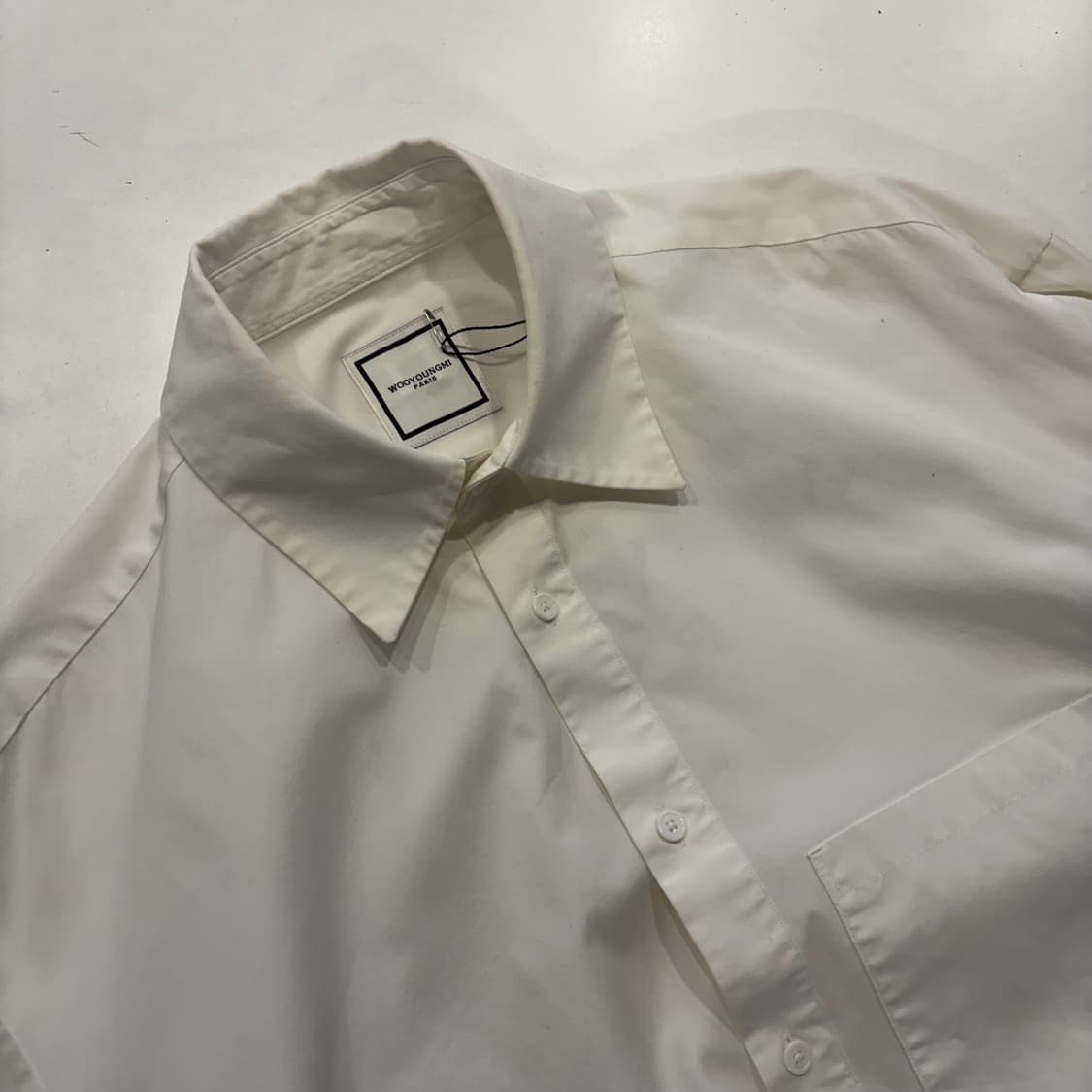 [50] 23ss 우영미 파리 빅로고 셔츠 화이트 D560 상품이미지3