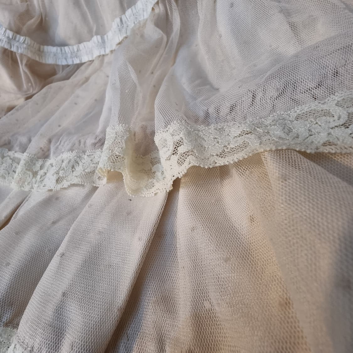 Axes femme(악시즈팜므) 아이보리 레이스 튜튜 스커트 상품이미지4