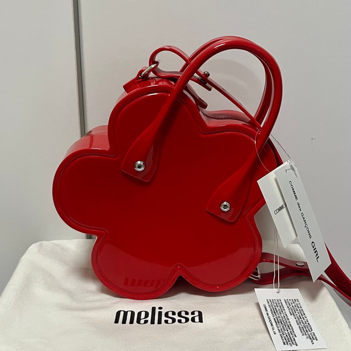 꼼데가르송 걸 x 멜리사 25fw 플라워백/레드 상품이미지1