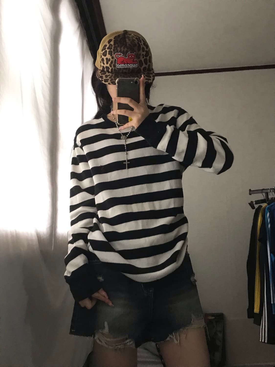 폴로 스트라이프 와플 롱슬리브 상품이미지4