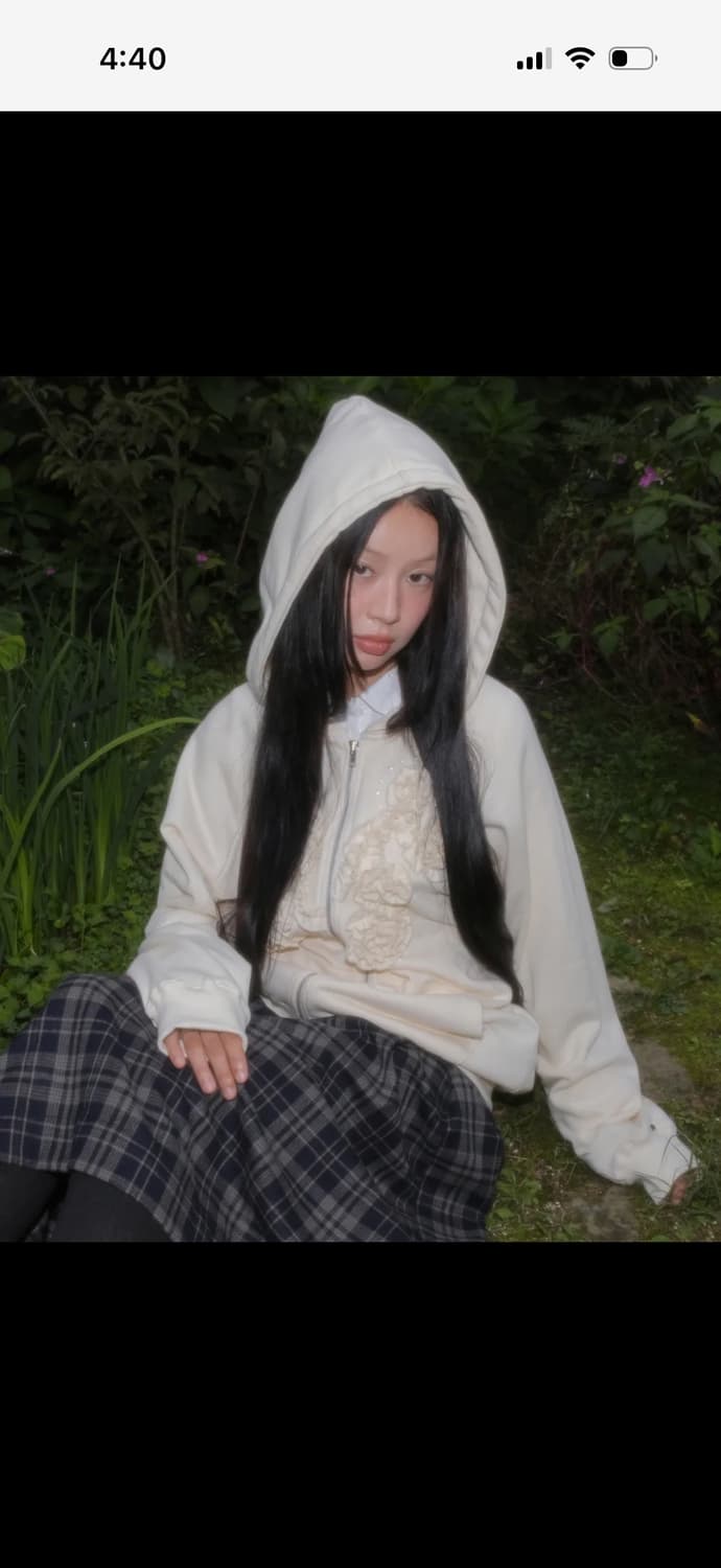 플레이업 Ruffle Zip Hoodie 상품이미지1