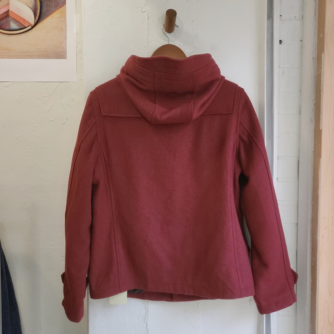 BROWNY 버건디 하프 떡볶이코트 상품이미지3