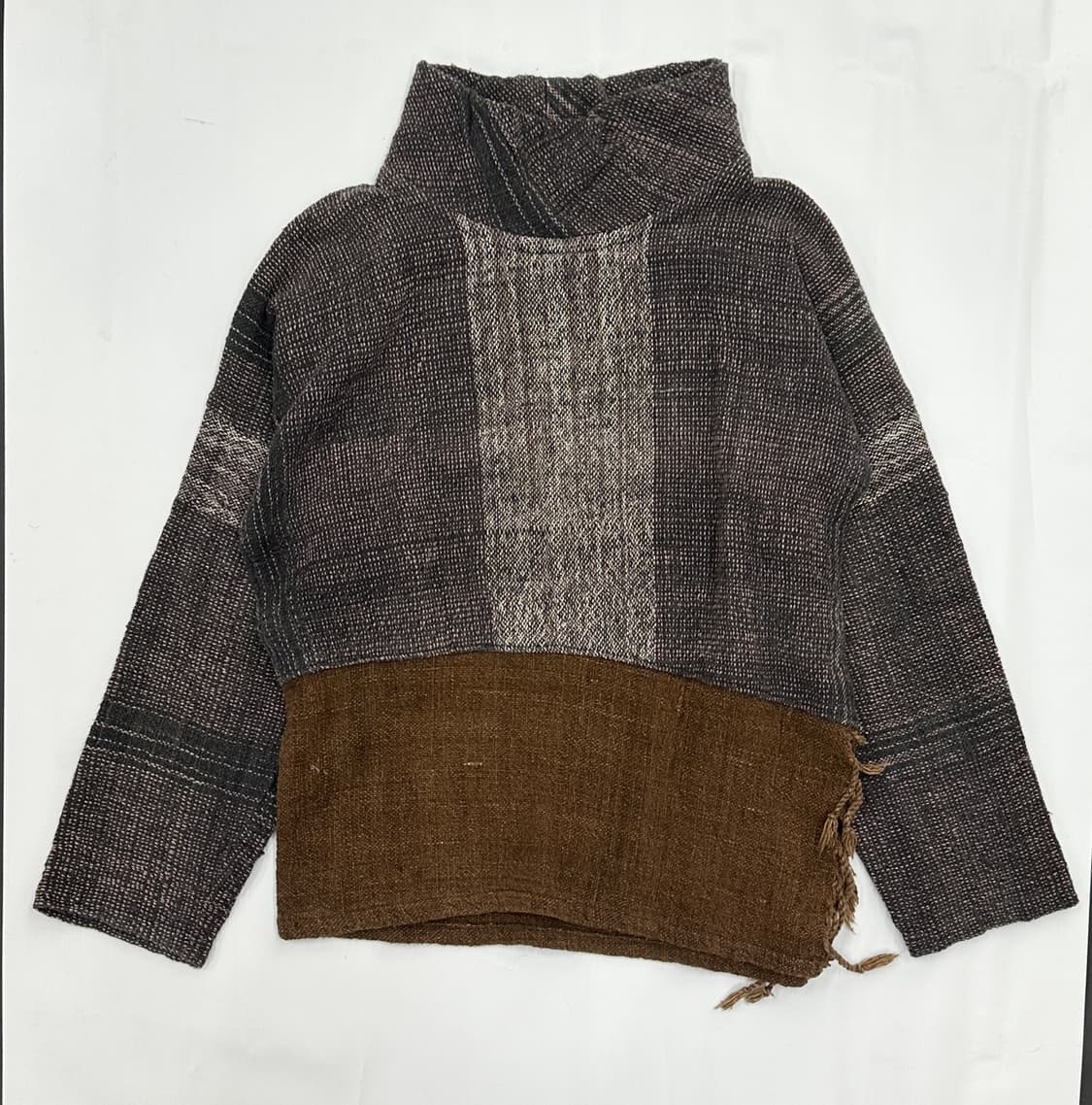 🥠아오이유우의 그런지 모리걸 코디세트 🥠 패치워크 니트 롱 스커트  상품이미지3