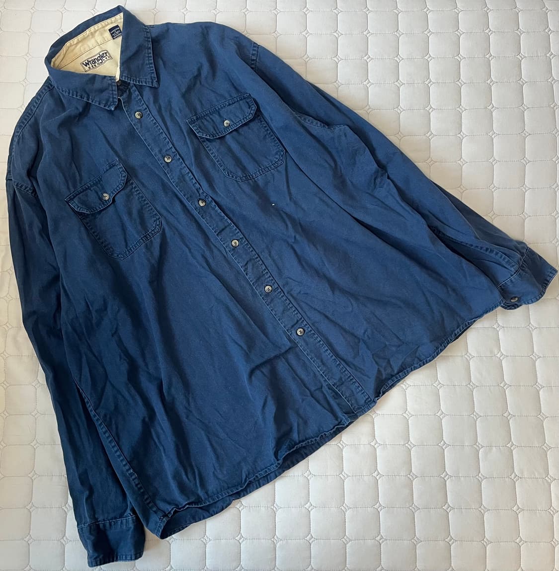 랭글러 코튼 투포켓 워크 셔츠 2XL 상품이미지2