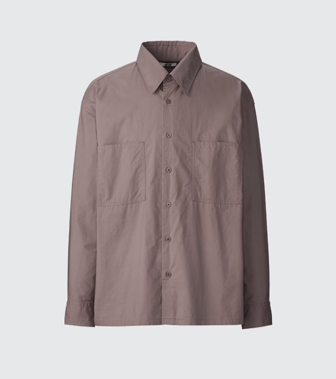 유니클로 U 유틸리티 셔츠 퍼플 S 상품이미지1