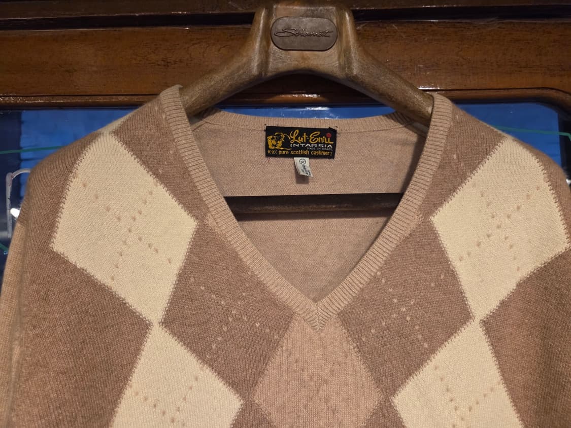 스코티시 인타르시아 캐시미어 니트 상품이미지3