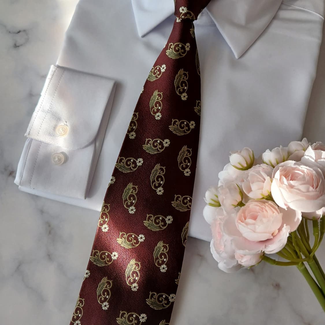 소니아 리키엘 실크 브라운 넥타이 10cm 새제품 A19018
 상품이미지7