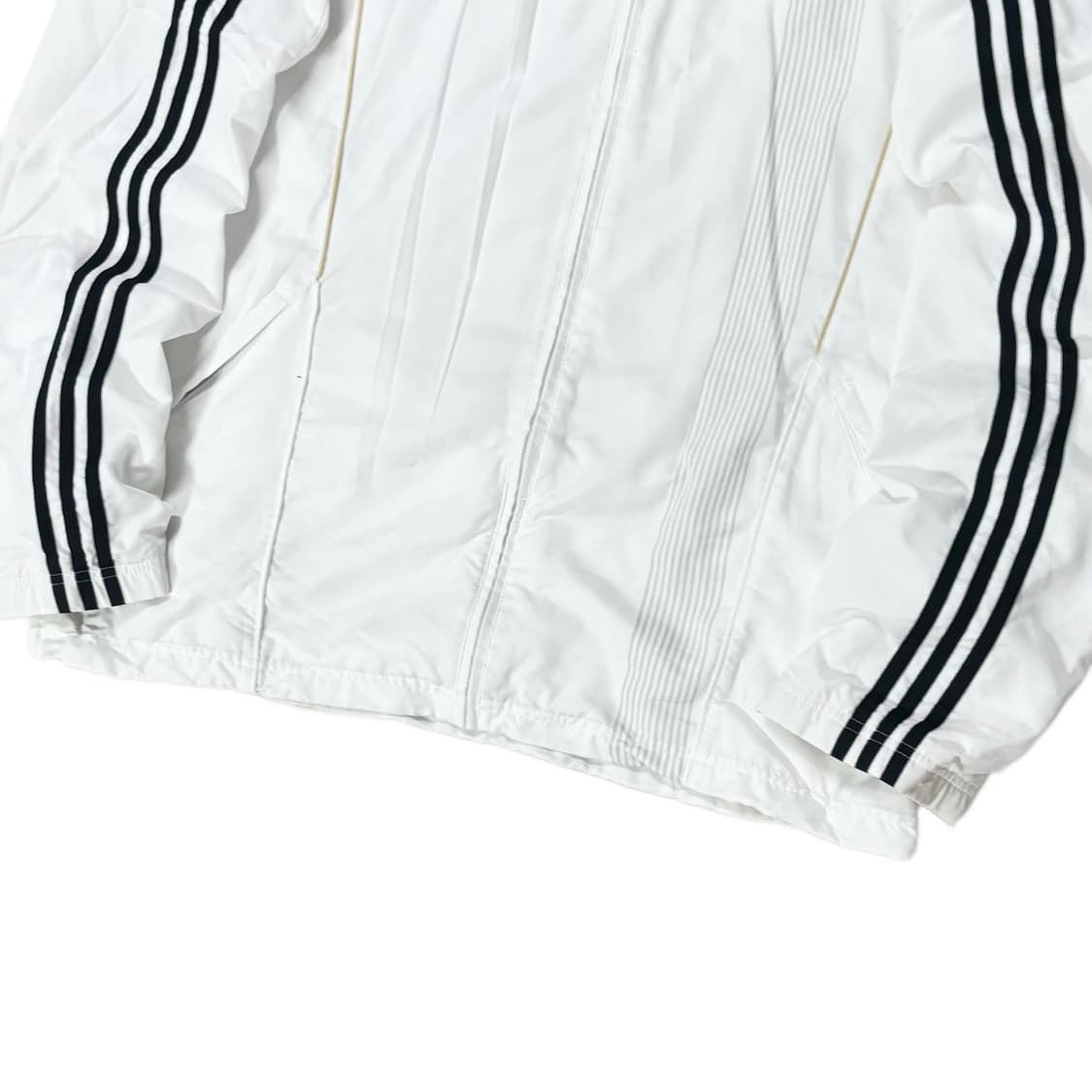 XL 아디다스 바람막이 독일 스포티 자켓 화이트 흰검 상품이미지3