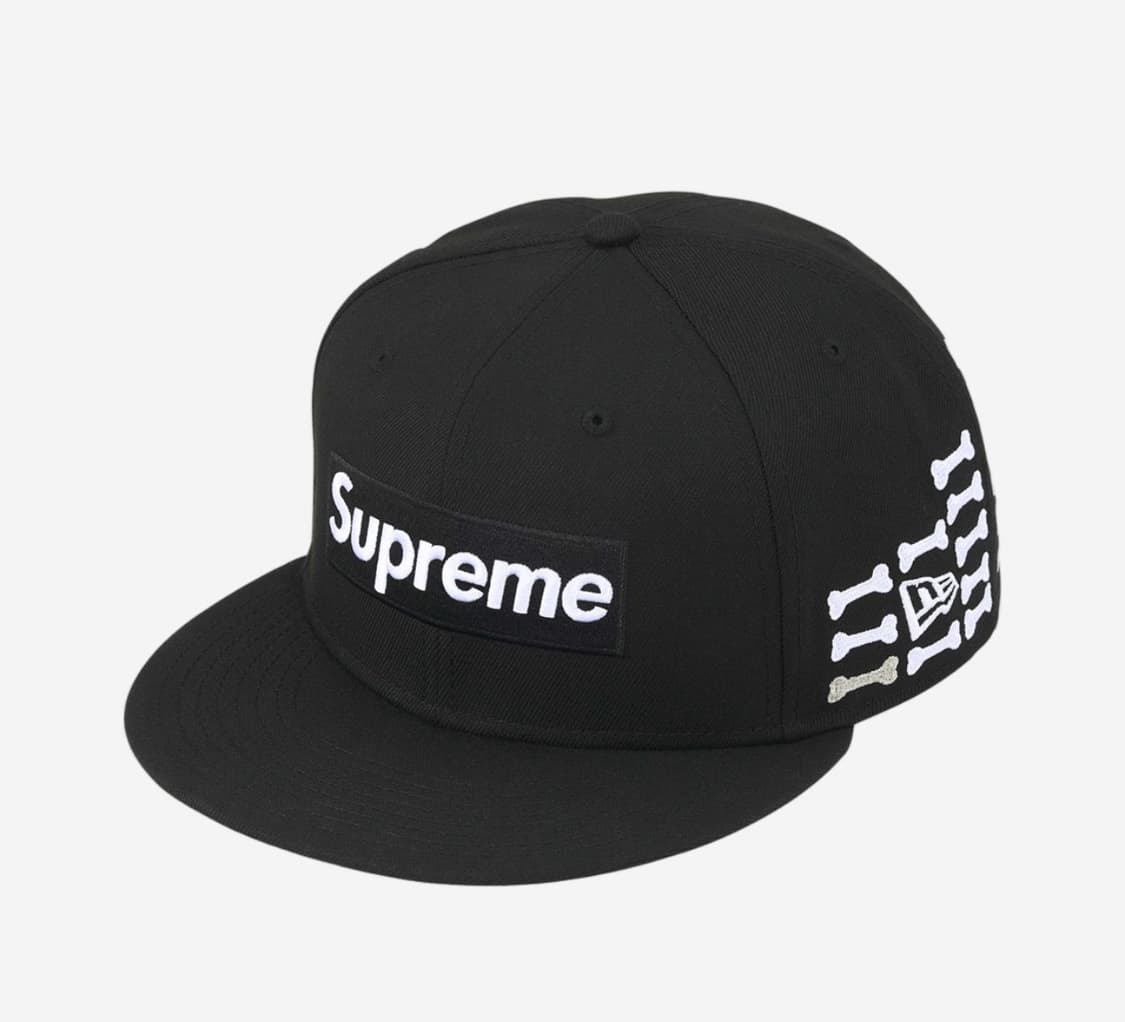 Supreme Bones Box Logo New Era Black - 2 상품이미지1