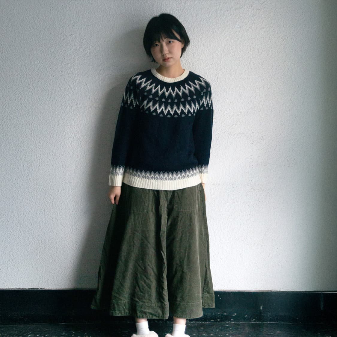 [NIKO AND …] 코듀로이 롱스커트 (KHAKI) 상품이미지9