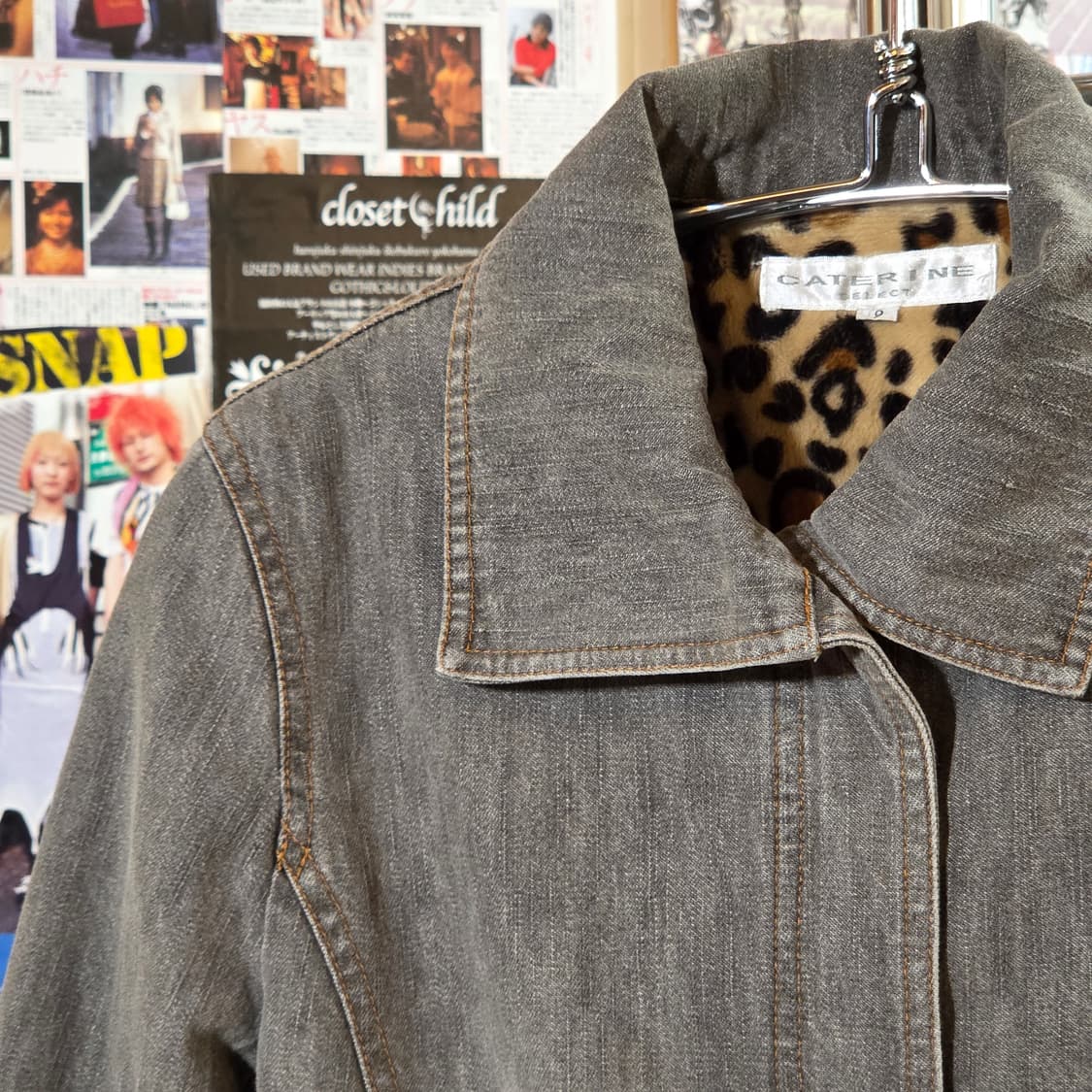 JPN 레오파드 그레이 데님 자켓 상품이미지3